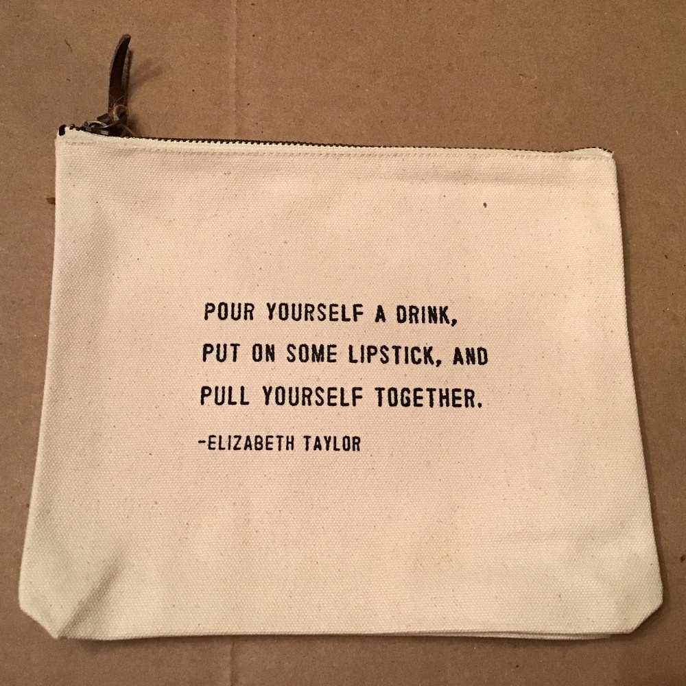 New Cotton Canvas Bag by Sugarboo with Quote from Elizabeth Taylor